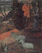 Paul Gauguin There are two sheep oil on canvas